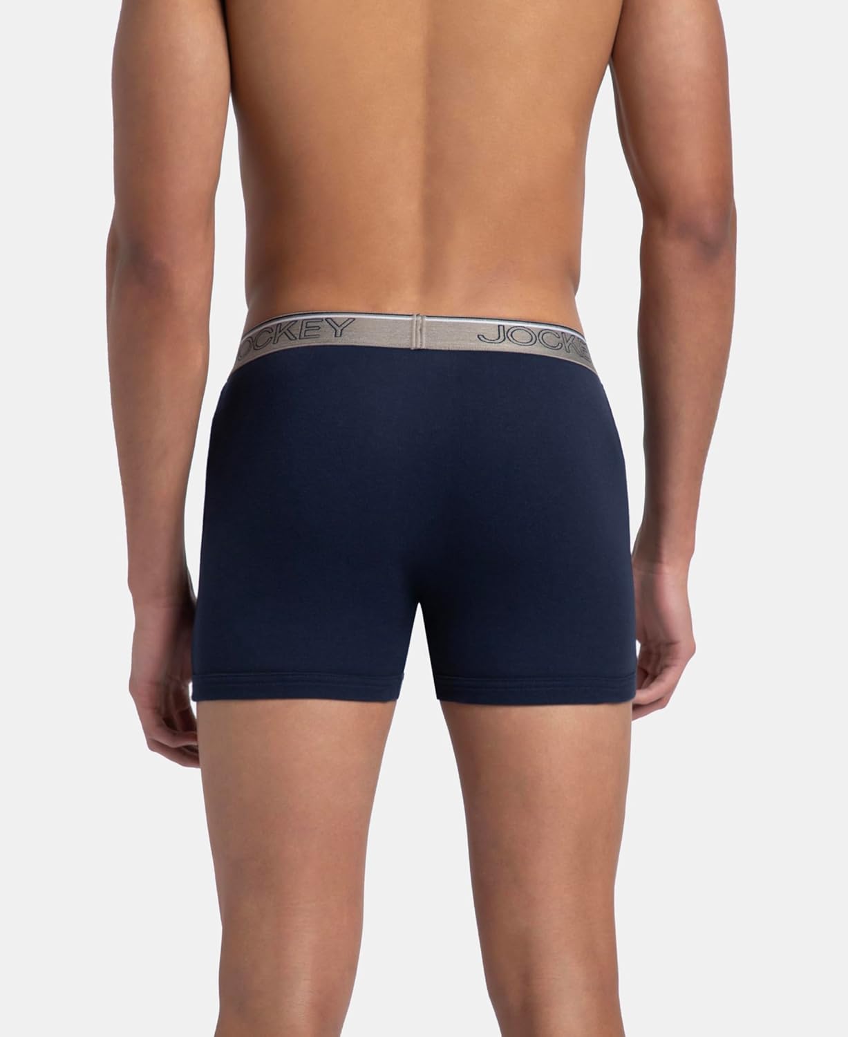 Jockey 8009 Men's Super Combed Cotton Rib Solid Boxer Brief with Ultrasoft Waistband (Pack of 3)