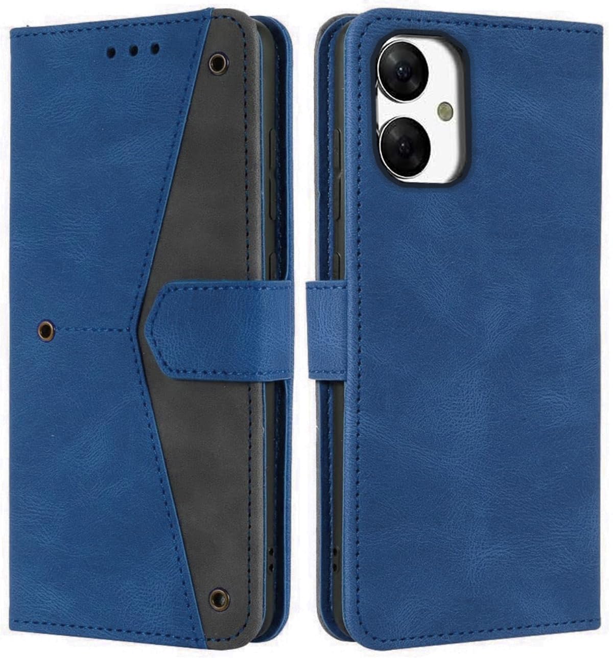 GoldKart Flip Back Cover Case for Samsung Galaxy M05 / A05 / F05 | Dual-Color Leather Finish | Inbuilt Stand & Pockets | Flip Cover for Samsung Galaxy M05 / A05 / F05 (Faux Leather, Brown)