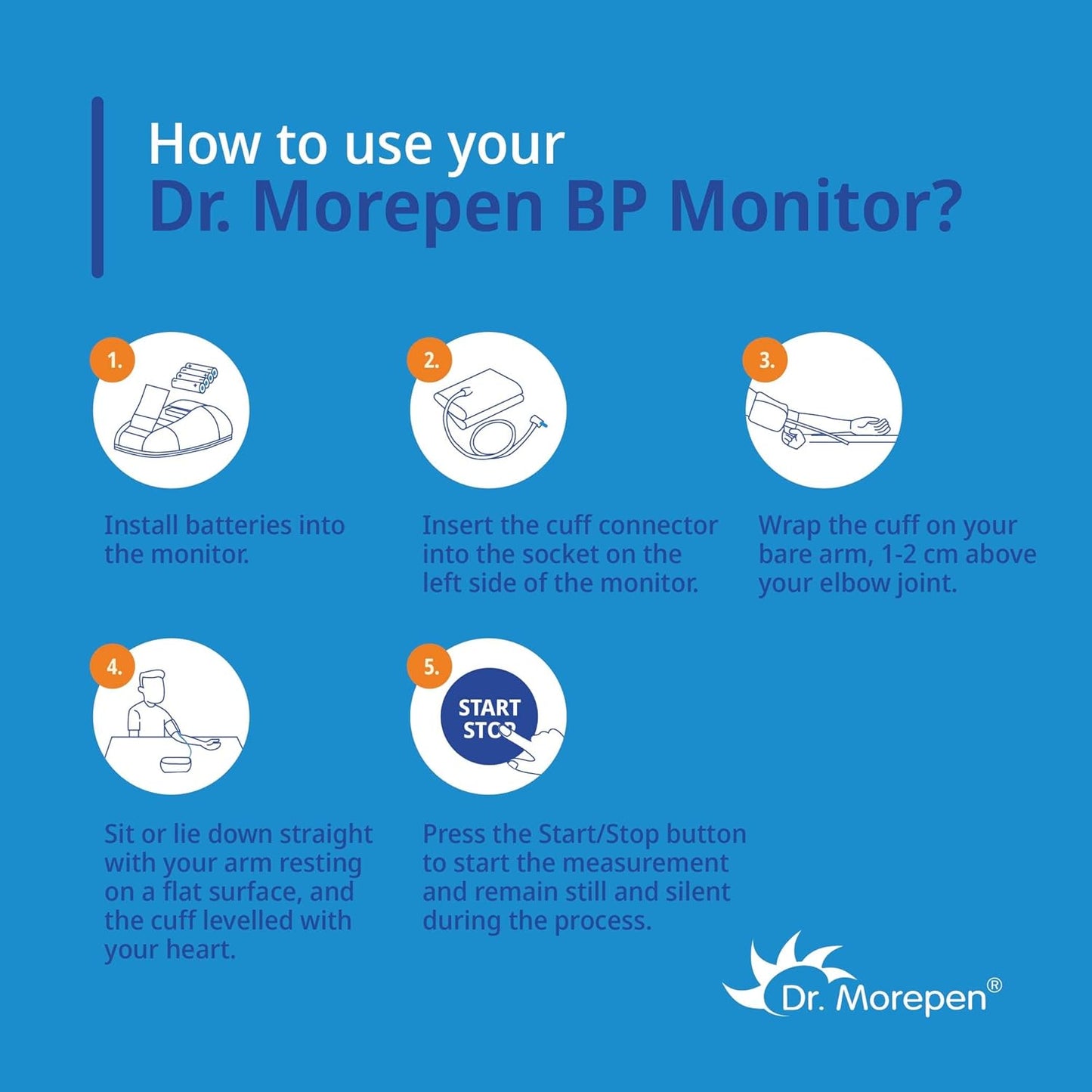 Dr. Morepen Blood Pressure Monitor Model BP-02