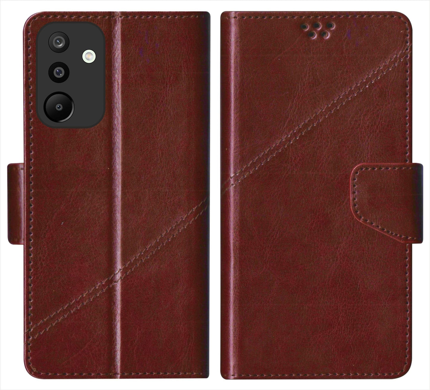 SBMS Flip Cover for Samsung Galaxy M36 5G / Samsung Galaxy F36 5G Back Cover Case with Magnatic Closure | Inbuilt Stand | Card & Money Pocket (MultiGreen)