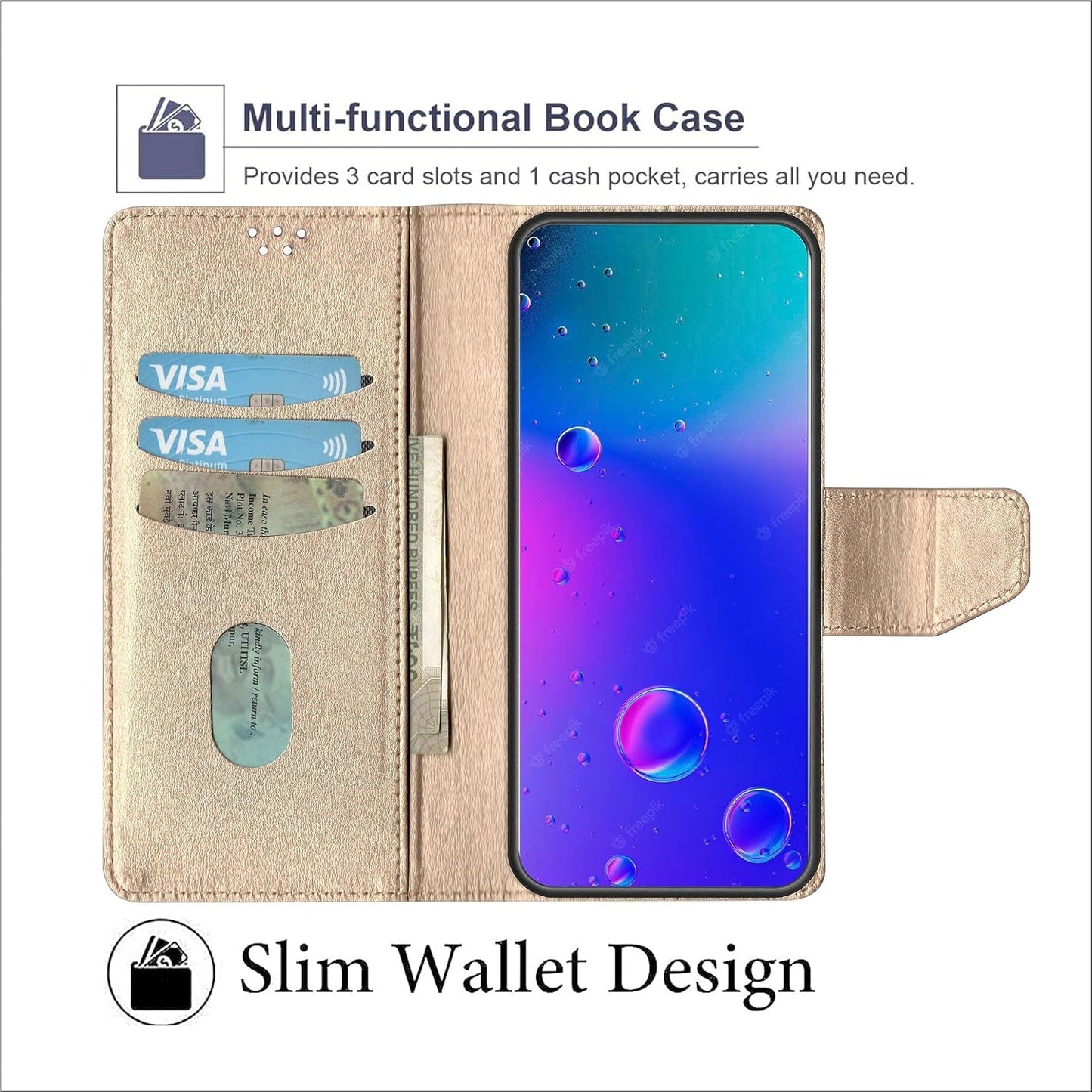 SBMS Flip Cover for Samsung Galaxy M36 5G / Samsung Galaxy F36 5G Back Cover Case with Magnatic Closure | Inbuilt Stand | Card & Money Pocket (MultiGreen)