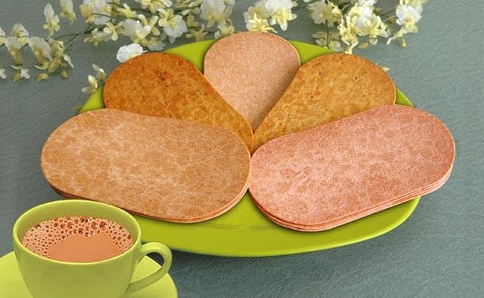 Maniarrs Slim Bite Jain Khakhra With 4 Flavors (Pack Of 13) 780 Grams Wheat Khakhara Healthy Crispy Low Carb Snack
