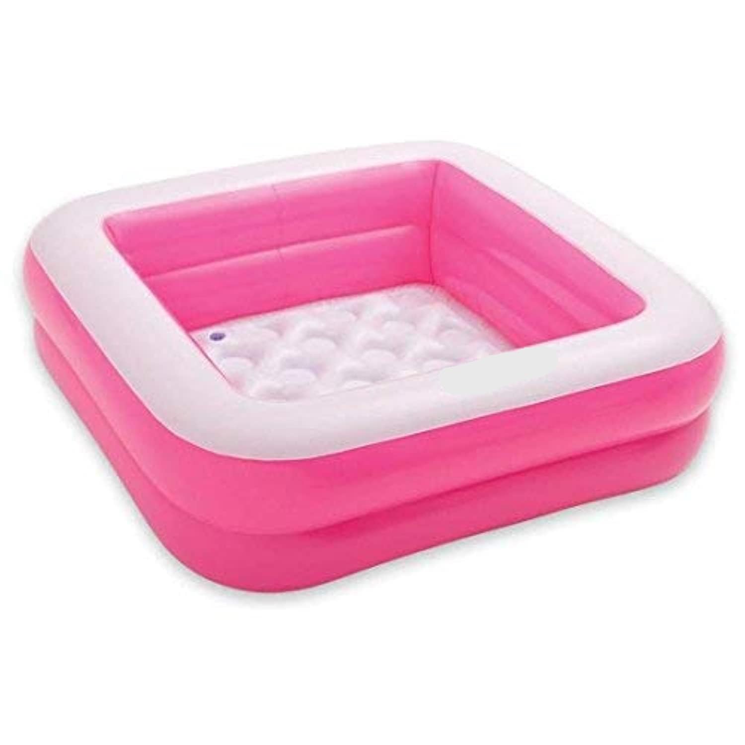 LONGMIRE Inflatable Baby Bath Tub Swimming Pool for Kids 3 Ft Square (Multicolor)