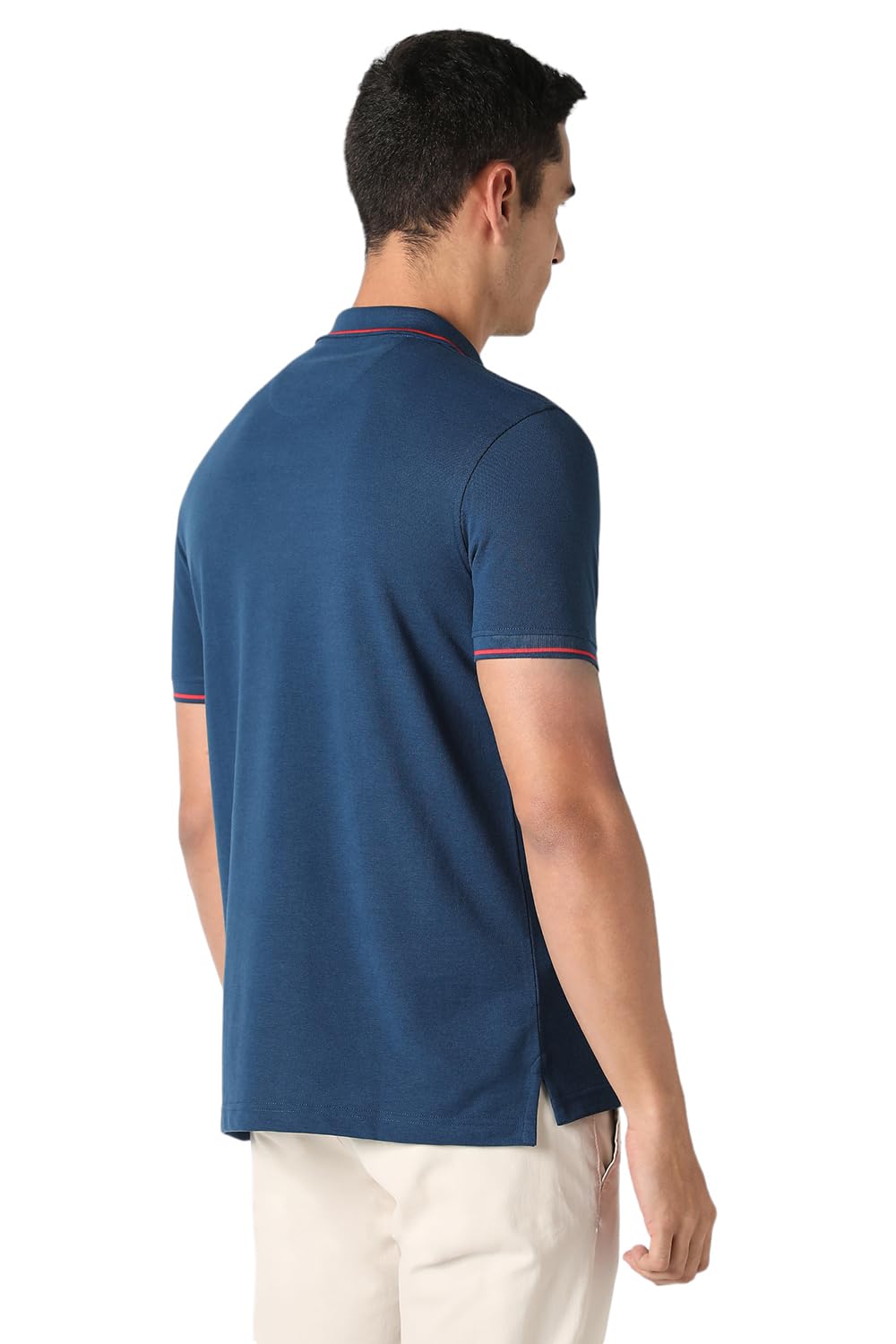 Van Heusen Men's Cotton Solid Regular Fit T-Shirt