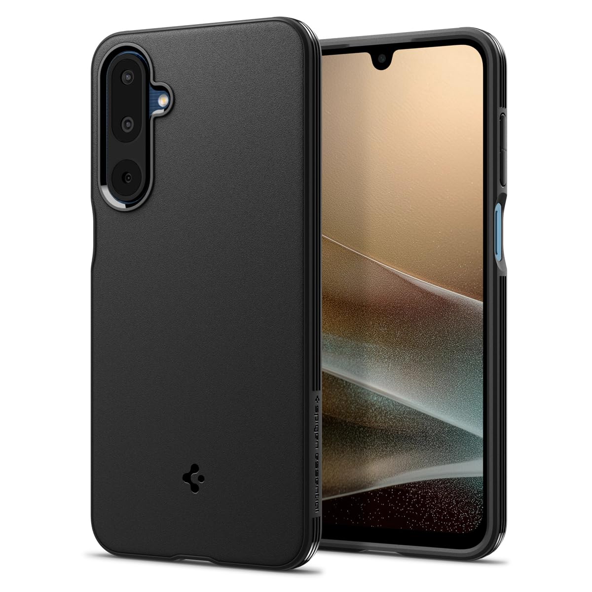 Spigen Essential Sand Blast for Samsung Galaxy M36 5G / F36 5G Case, Galaxy M36 5G / F36 5G Back Cover - Matte Black