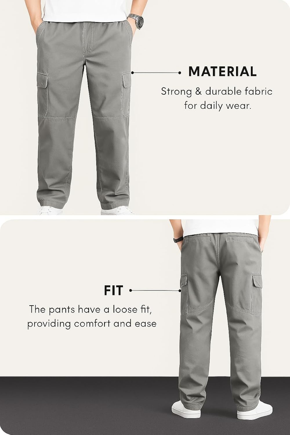 Lymio Men Cargo || Men Cargo Pants || Men Cargo Pants Cotton || Cargos for Men (Cargo-117-120)