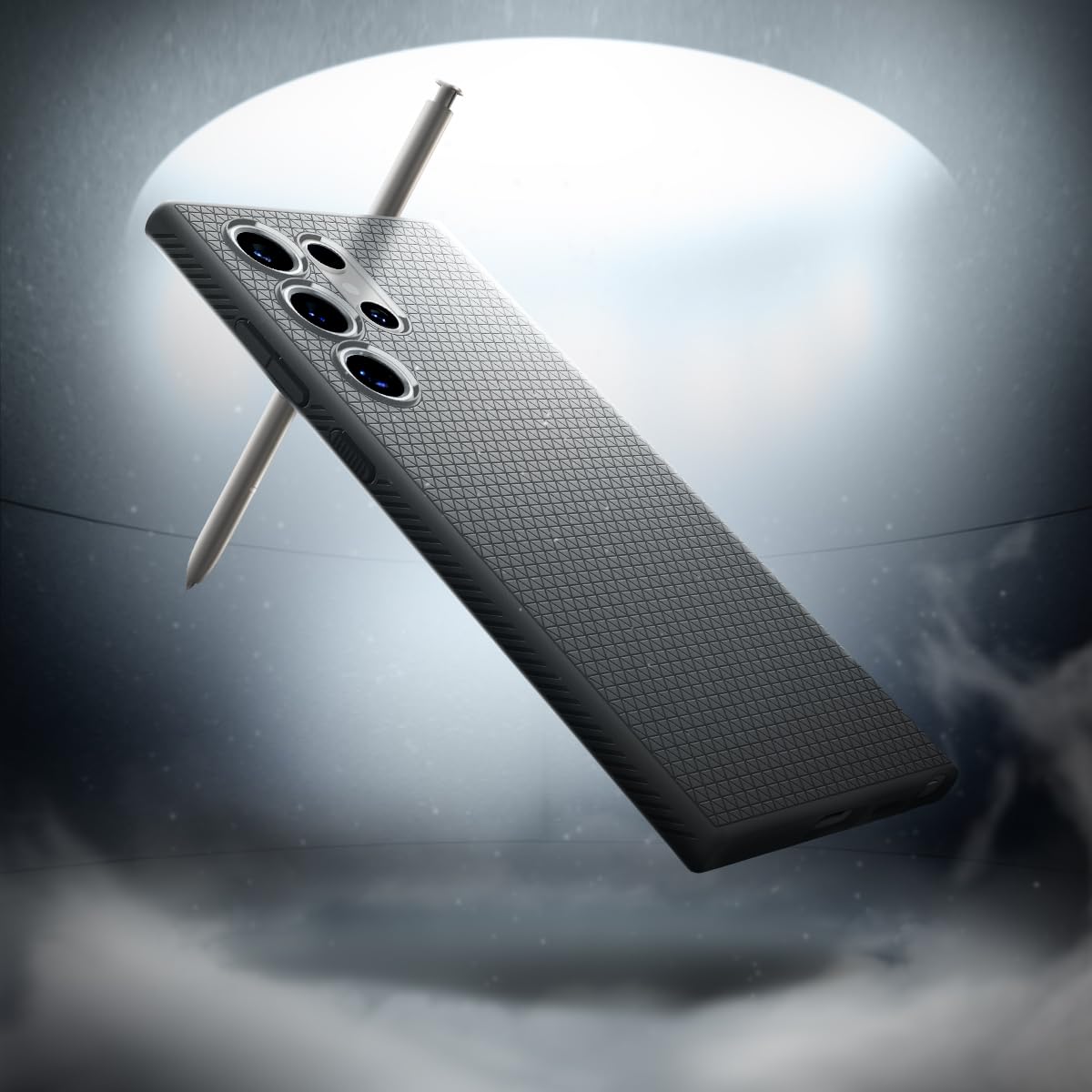 Spigen Liquid Air for Samsung Galaxy S24 Ultra Case, Galaxy S24 Ultra Back Cover (2024) - TPU｜Marble Gray
