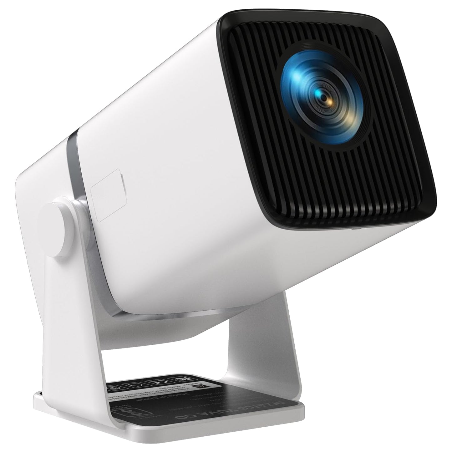 WZATCO Yuva Go Pro Fully Automatic Native 1080P Android 13.0 Smart Projector, Auto Focus, Auto 4D Keystone, 4X Brighter, 4K HDR Support, Rotatable Design, WiFi 6 & BT, Screen Mirroring, ARC, Black