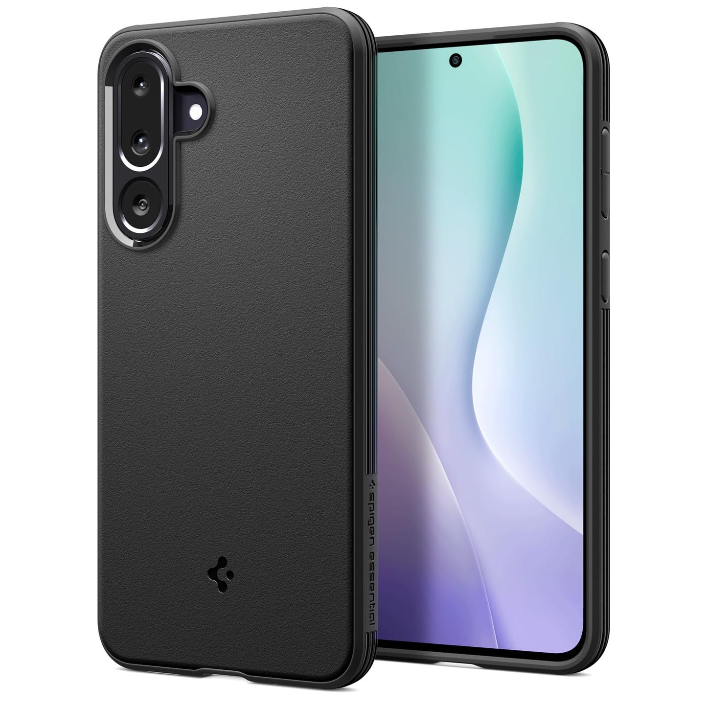 Spigen Essential Sand Blast for Samsung Galaxy M36 5G / F36 5G Case, Galaxy M36 5G / F36 5G Back Cover - Matte Black