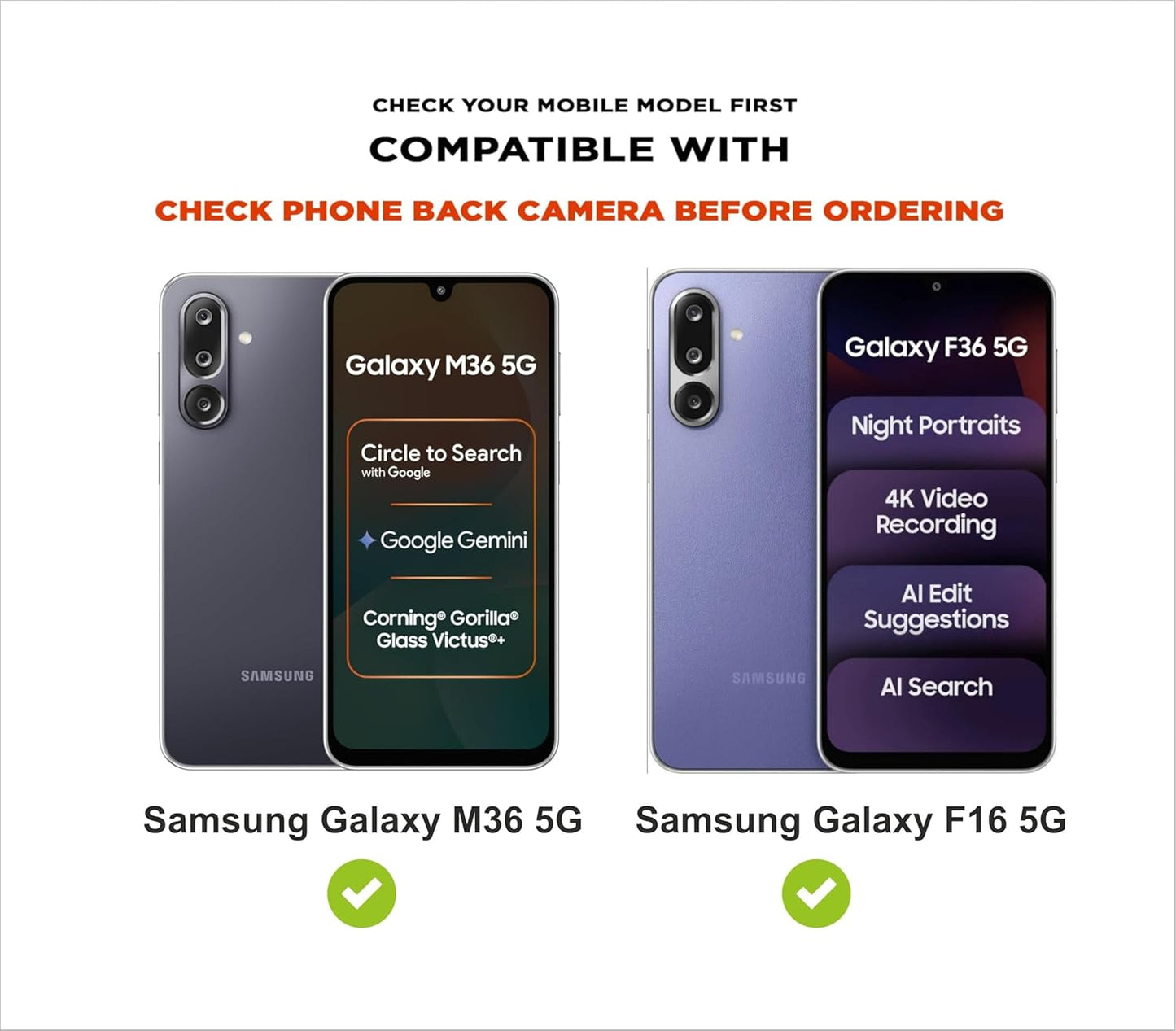 SBMS Flip Cover for Samsung Galaxy M36 5G / Samsung Galaxy F36 5G Back Cover Case with Magnatic Closure | Inbuilt Stand | Card & Money Pocket (MultiGreen)