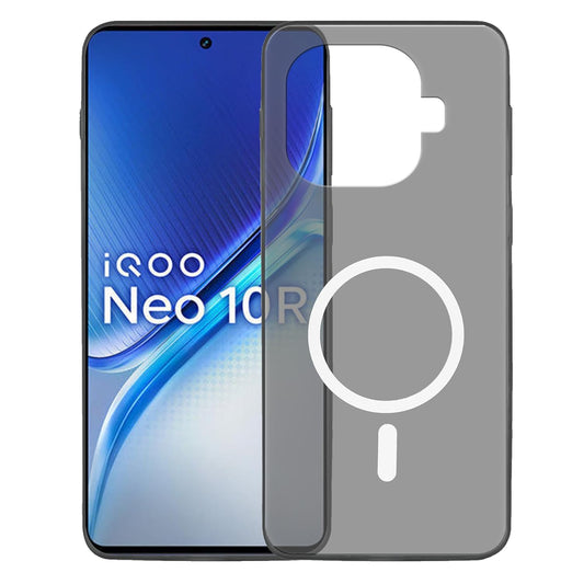 amazon basics Luxury Paper Thin Case Cover for iQOO Neo 10R 5G | Matte Finish | Compatible with magsafe | (Black, iQOO Neo 10R 5G)