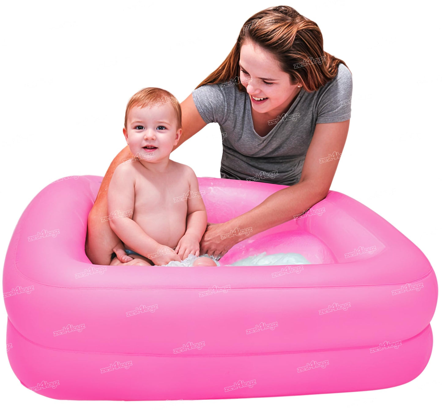 Zest 4 Toyz Swimming Pool for Kids Baby Adult Aquababes Bathtub for Indoor Outdoor Play (4 Feet)