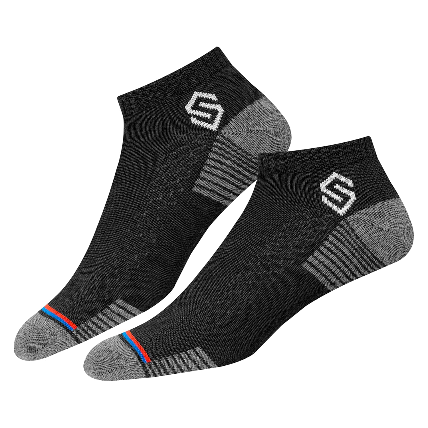 SWAGR 12 Pairs Sports Cotton Ankle Length Socks for Men, Pack of 12., Assorted