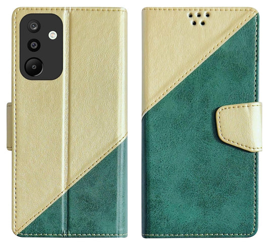 SBMS Flip Cover for Samsung Galaxy M36 5G / Samsung Galaxy F36 5G Back Cover Case with Magnatic Closure | Inbuilt Stand | Card & Money Pocket (MultiGreen)