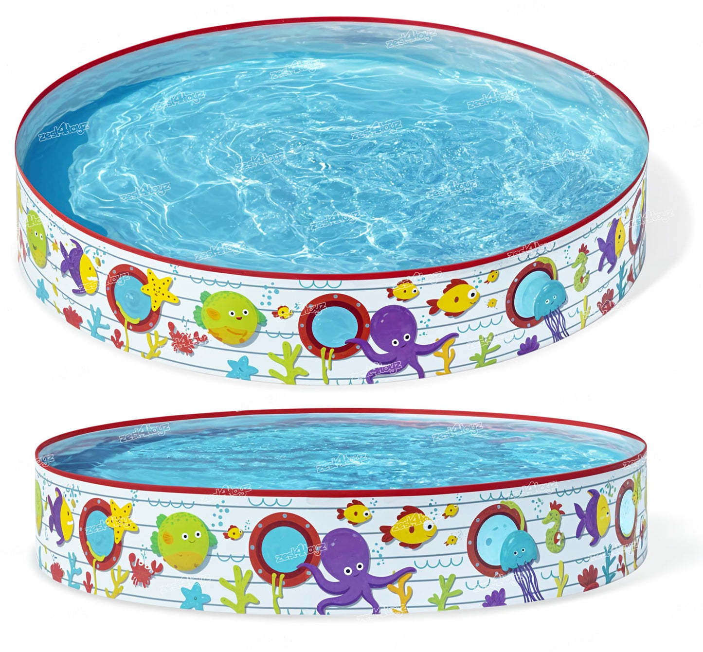 Zest 4 Toyz Swimming Pool for Kids Baby Adult Aquababes Bathtub for Indoor Outdoor Play (4 Feet)