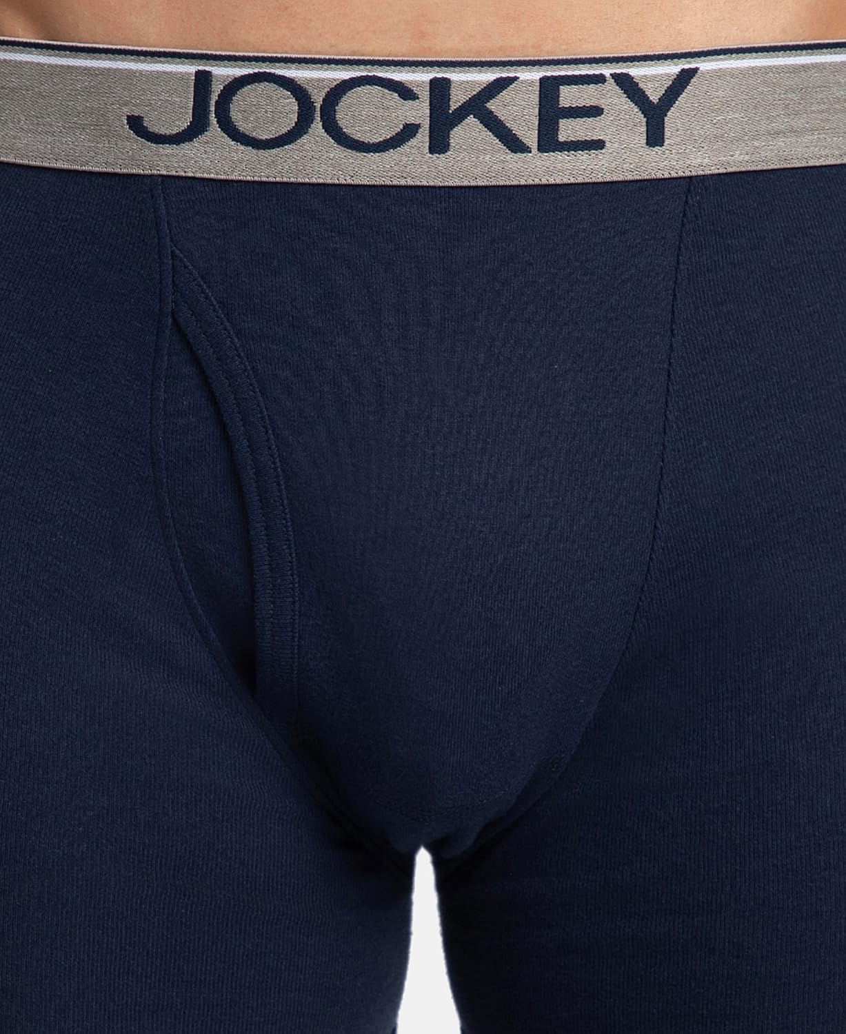 Jockey 8009 Men's Super Combed Cotton Rib Solid Boxer Brief with Ultrasoft Waistband (Pack of 3)