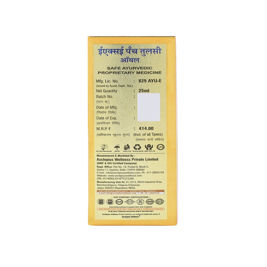 ASCLEPIUS EXE PANCH TULSI OIL